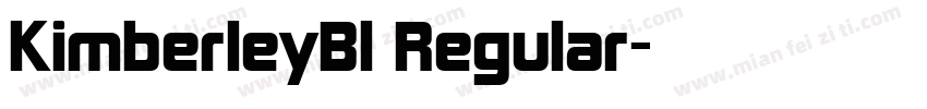 KimberleyBl Regular字体转换